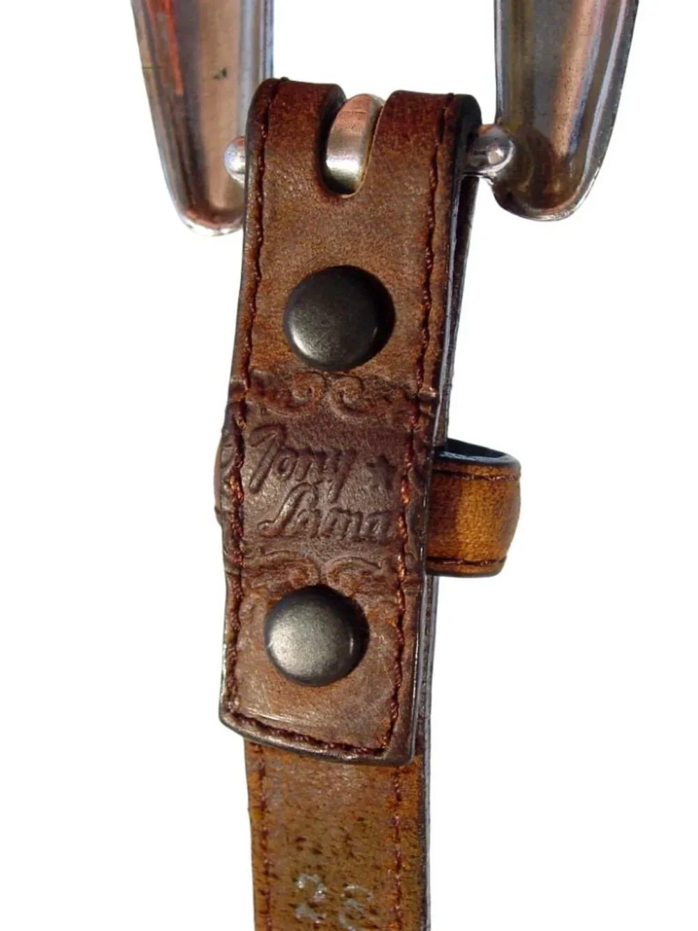 TONY LAMA Scalloped Horsehair Concho Western Belt Women's 28 - Picture 5 of 5